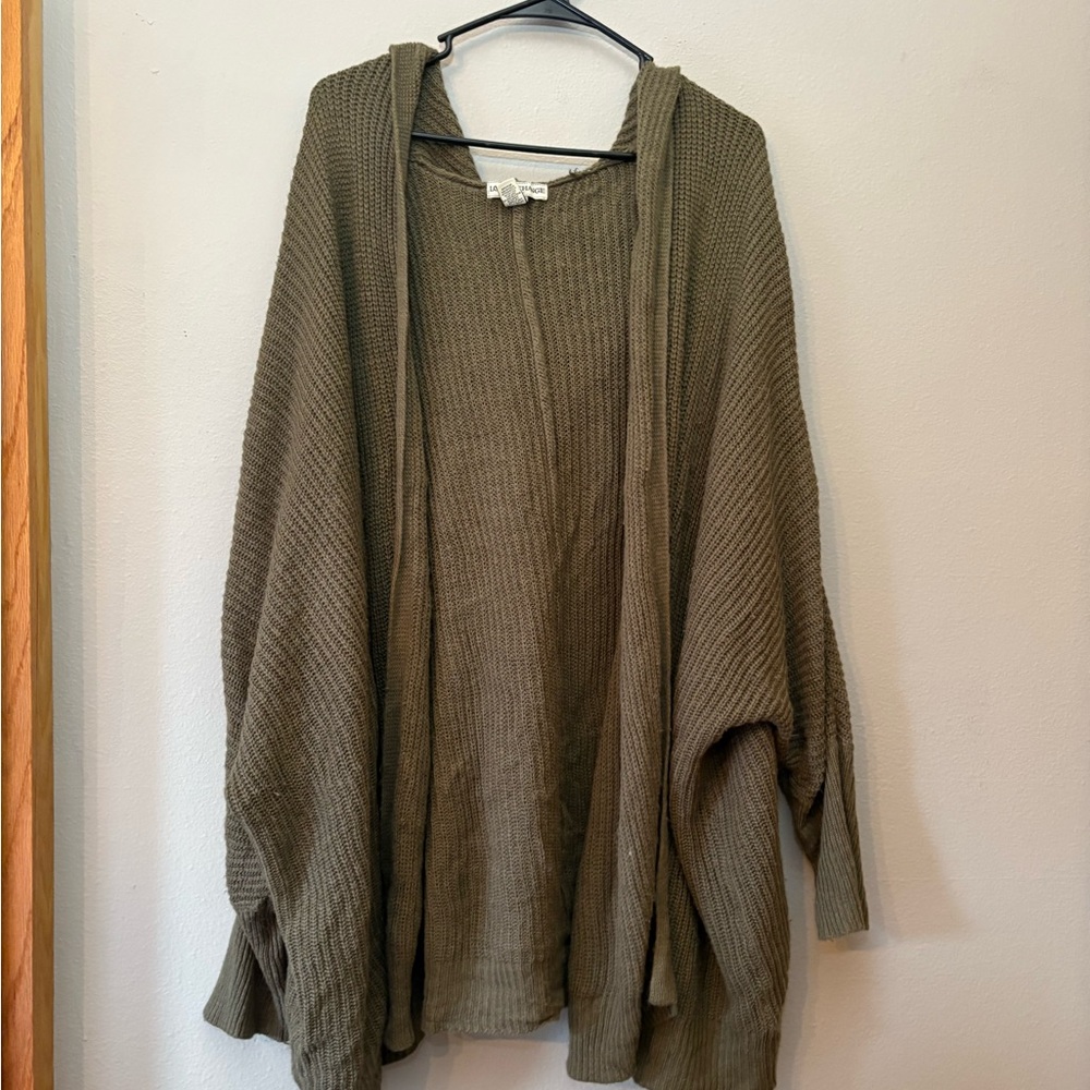 Zara Olive Cardigan Sweater